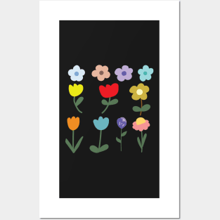 kawai flowers Posters and Art